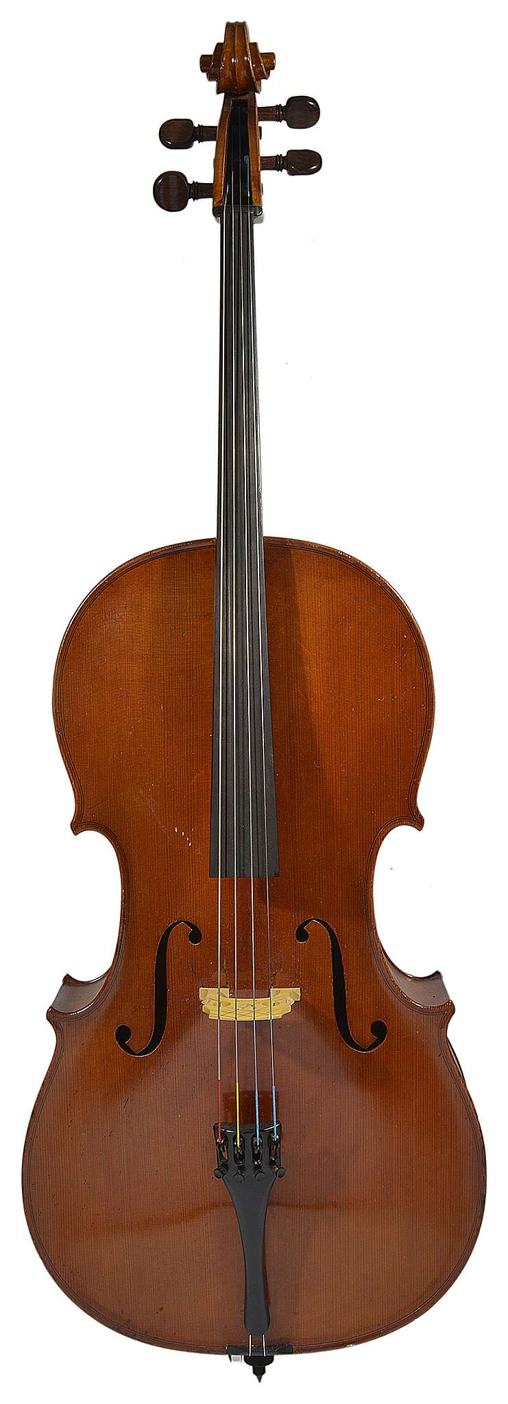 A 19th Century German cello, inscribed Wildsbury, sold with a gig stand (2)