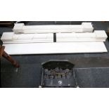 A late 19th Century neo-classical style fire surround , possibly Sienna marble chimney piece