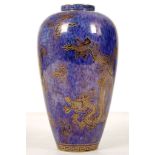 A WEDGWOOD DRAGON LUSTRE VASE, circa 1920, designed by Daisy Makeig-Jones, the baluster form