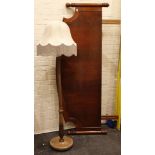 A mahogany king size wardrobe and a 1920's reeded