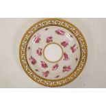 A BARR, FLIGHT AND BARR PLATE, circa 1808-11, probably painted by William Billingsley with a band of