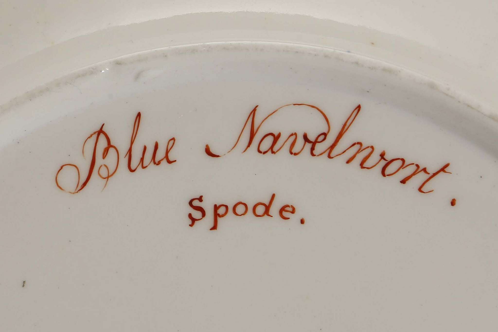 A PAIR OF SPODE BOTANICAL PLATES, circa 1810, one painted with 'Blue Navelwort' and the other - Image 3 of 4