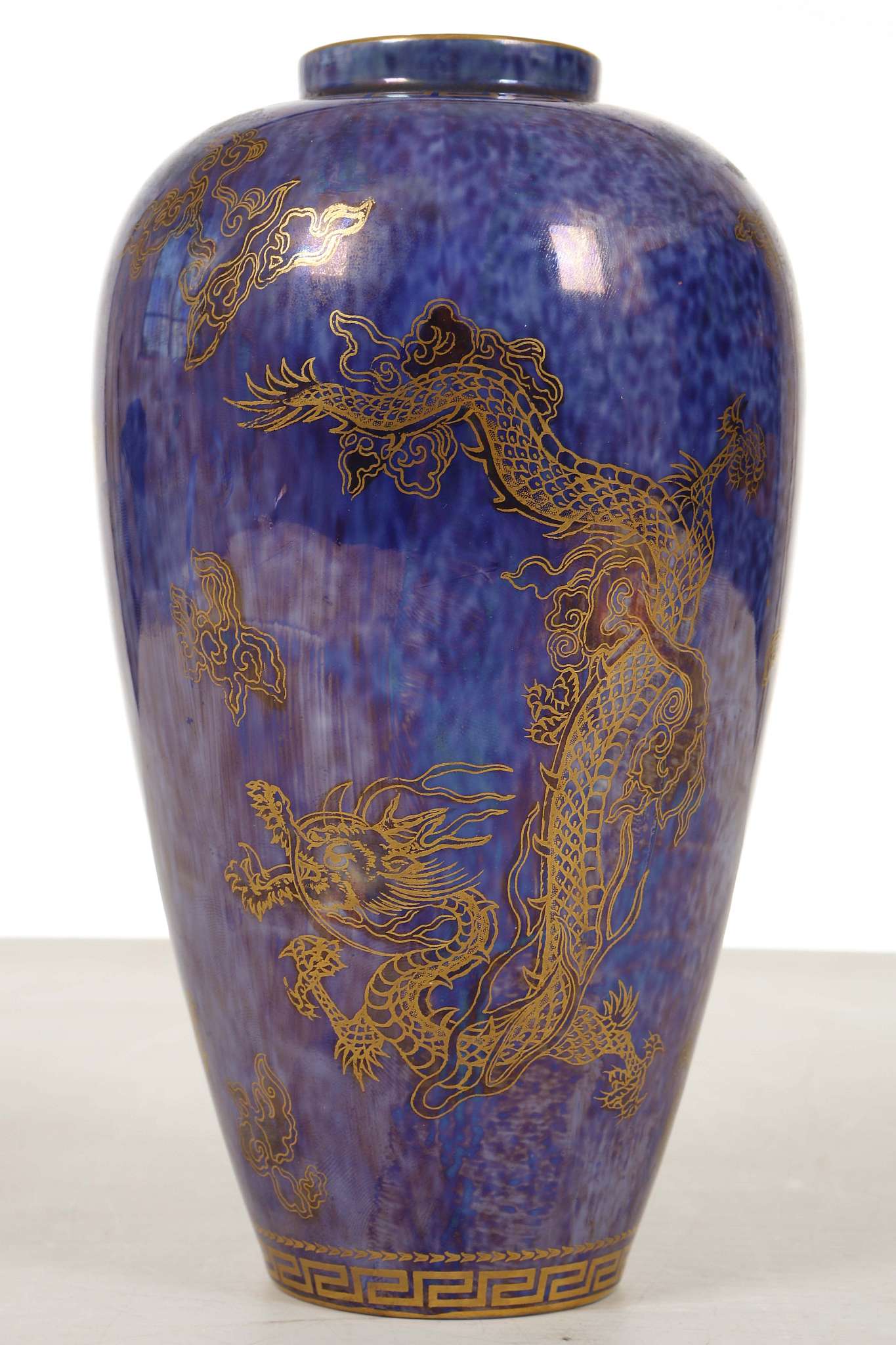 A WEDGWOOD DRAGON LUSTRE VASE, circa 1920, designed by Daisy Makeig-Jones, the baluster form - Image 2 of 5