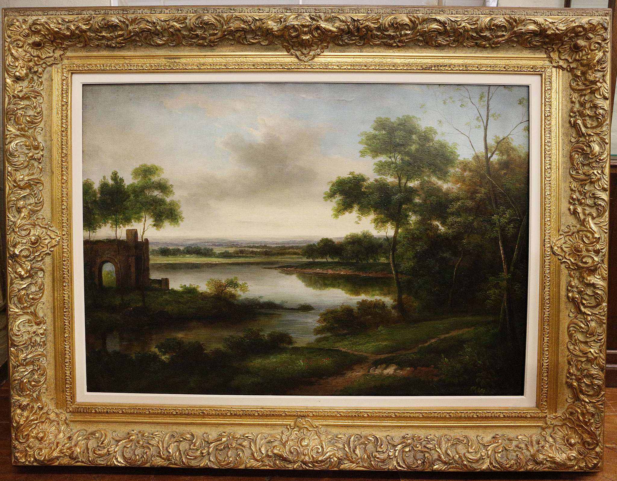 Mid 19th Century, English School, 'Lakeland Landscape', oil on canvas, indistinctly signed lower