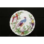 A CHELSEA PLATE, circa 1760-62, possibly decorated in the workshop of James Giles with a large