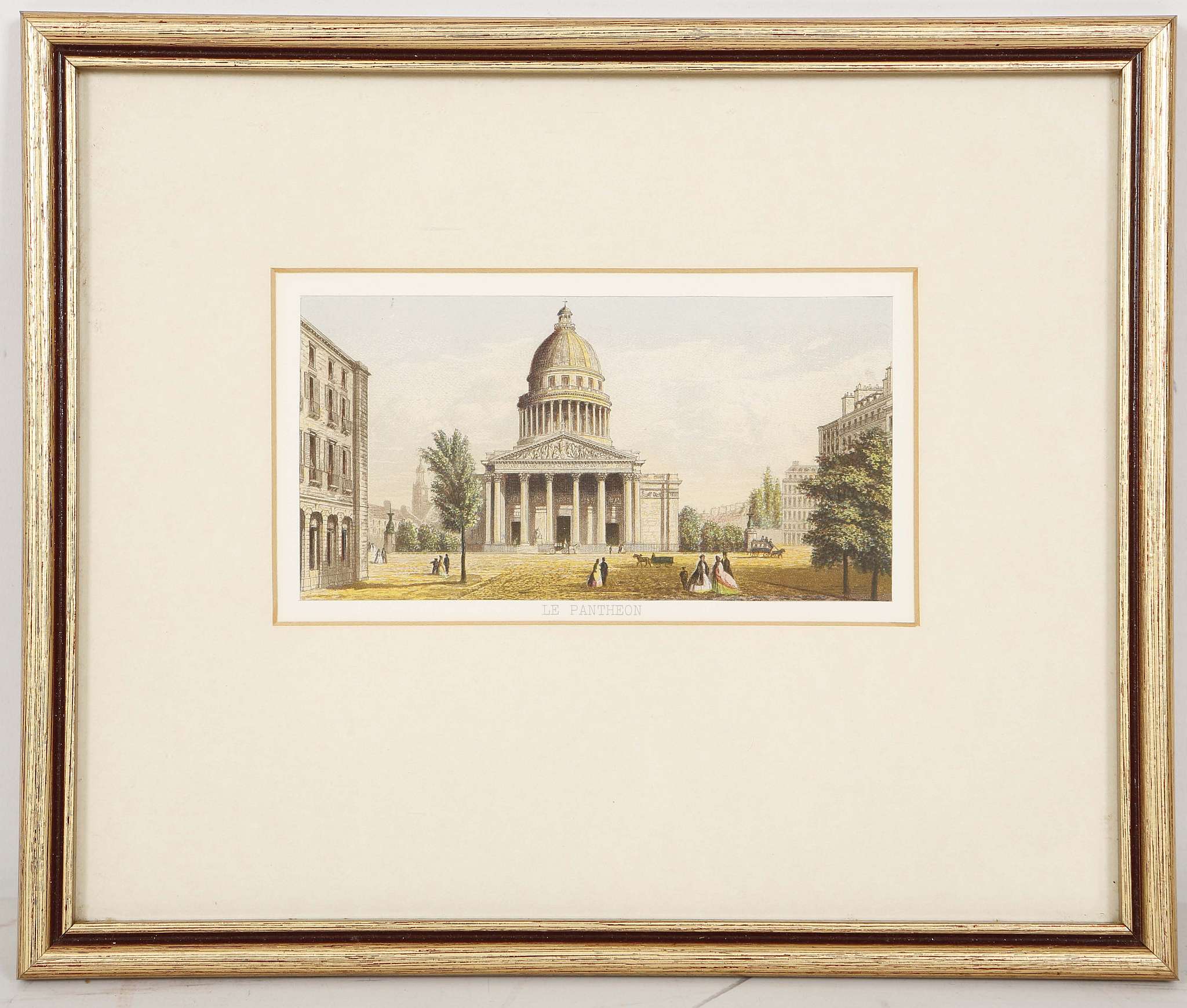 A set of four mounted and framed Baxter prints; 'Colonne de Juillet', 'Le Pantheon', Hotel de - Image 4 of 12