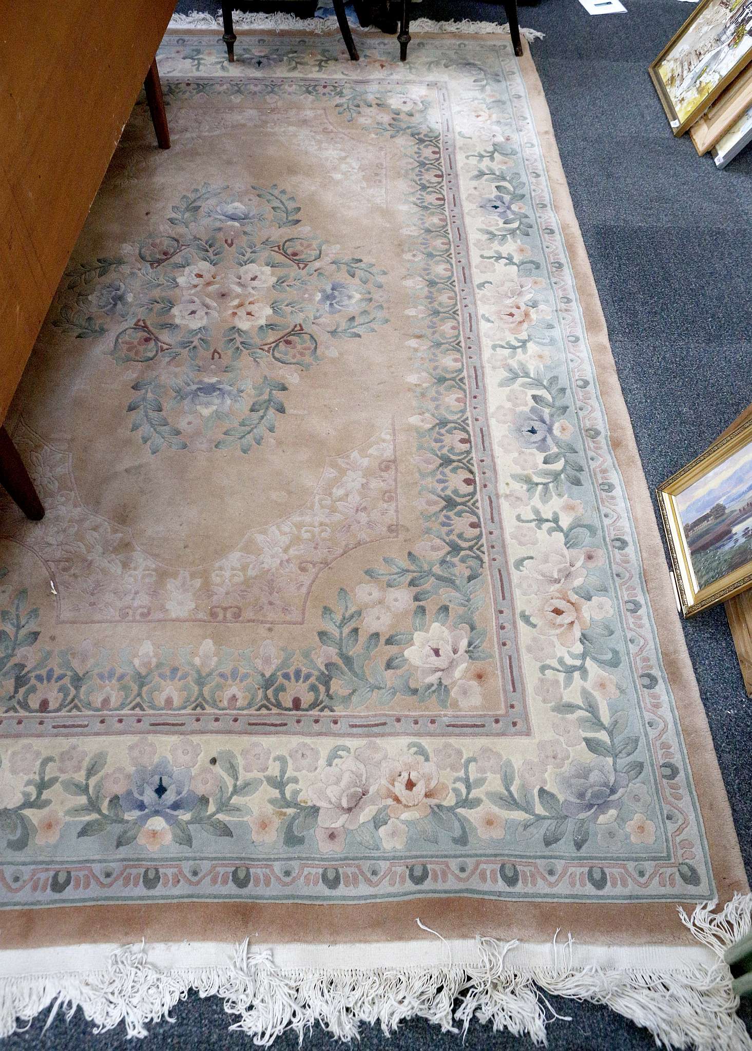 A Chinese 'Superwash' rug, 2.74m x 1.83m