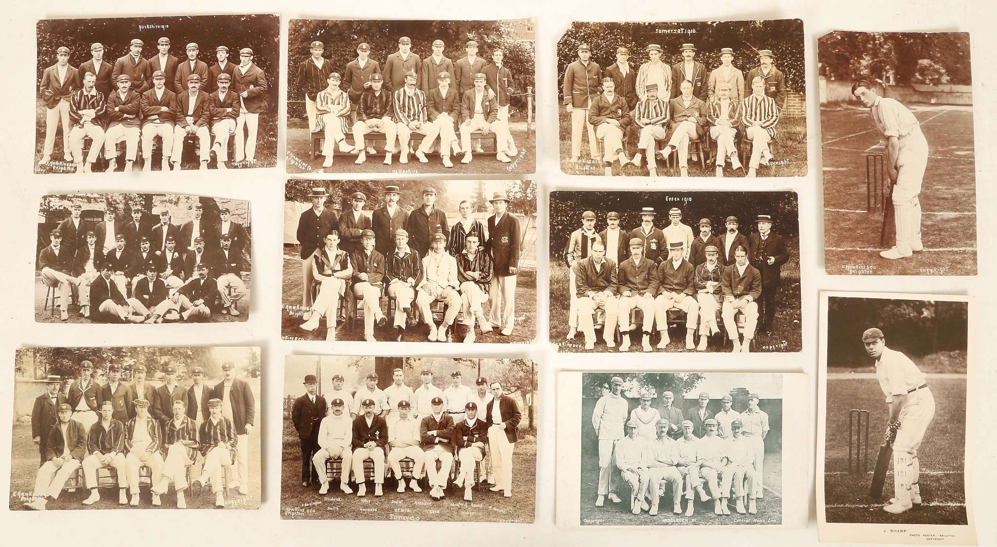 Postcards; mainly topographical, Alexandria etc, but a good selection of cricket teams c.1915, 100+