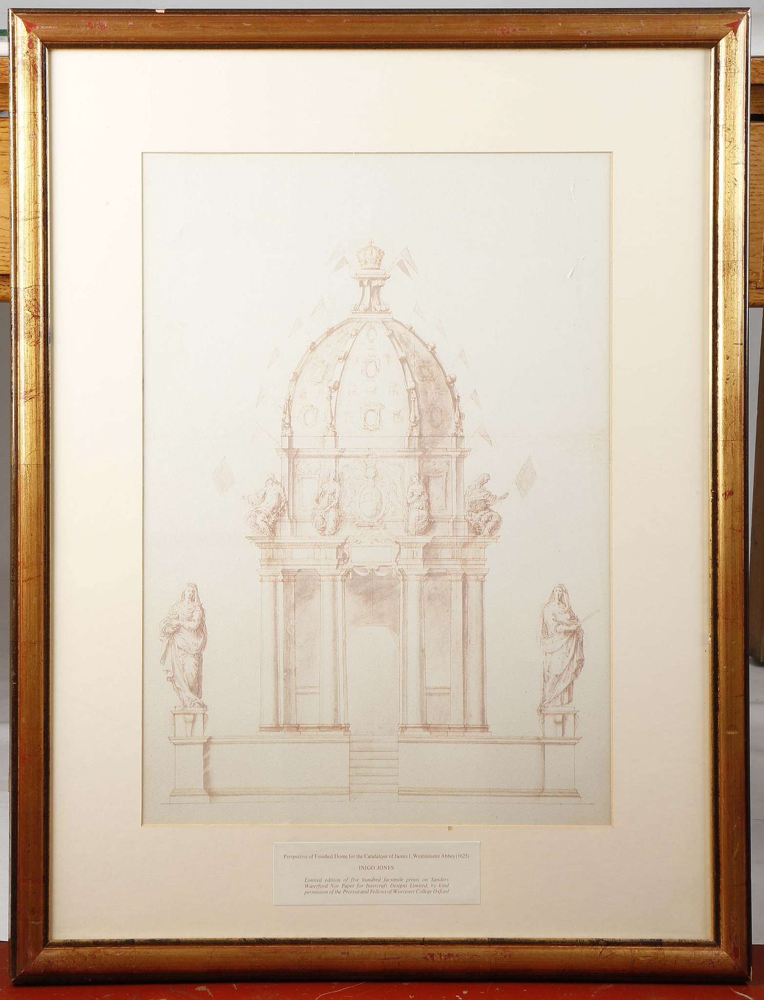 A selection of contemporary lithographic prints, all mounted and framed, includes 'Strand on the