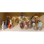 A collection of Easter egg Bon Bonnies, including two gilt and enamelled copies of Faberge (Qty)