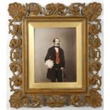 Pregios (Maltese), an over-painted photograph of Queen Victoria's Ambassador, signed and dated 1860,