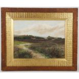 Kate Amphlett Exhibited 1884-1889, a pair of oil on paper landscape studies, both signed and dated
