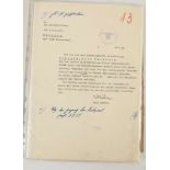 WWII German Army and Nazi Party letters; original handwritten and typed letters via Feldpost  (Field