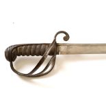 Jesse James Interest; United States Confederate Civil War River Dog Sword, c.1861-5, engraved Capt