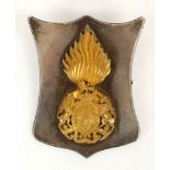 Royal Scots Officer's guidon breast plate badge, possibly from the cross belt, Victorian crown