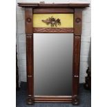 A 19th Century mahogany framed pier glass, 104 x 65cm (overall)