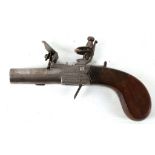 (Richard) Swann, Great Yarmouth gunsmith, 18th Century boxlock pocket flintlock pistol, 7/16th"