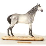 Grey Mist, dapple grey horse, sculpted by Christop