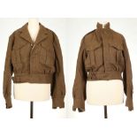 Two British Army battle dress jackets