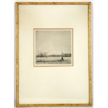Marius Bauer 1867-1932, three drypoint etchings, each signed, mounted and framed (3)