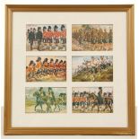 Harry Payne and other Scottish Regiment postcards framed and advertising prints and Christopher