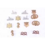 British Army military cap badges; mixed, other ranks collar pairs inc. Gloucesters, Staffordshire,