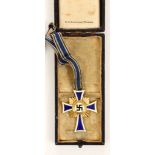 German WWII, Cross of Honour of the German Mother Award, gold ribbon and case