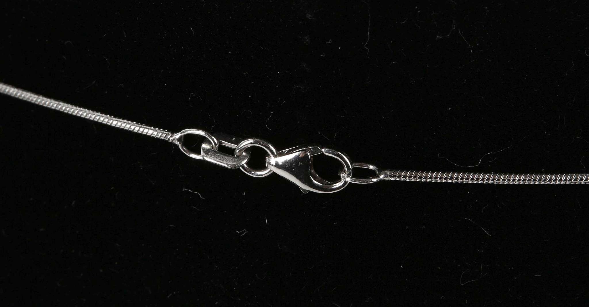 An 18ct white gold large diamond cross, 3.80ct on 18ct white gold snake chain - Image 3 of 3