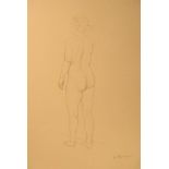 ALISON HARPER (BRITISH b.1964), 'WHISPER', contemporary Scottish, pencil on paper, signed, (59.5 x