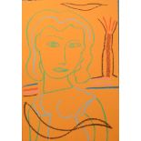 ADRIAN WISZNIEWSKI (BRITISH b.1958), 'YOUNG WOMAN II', contemporary Scottish school, pastel on