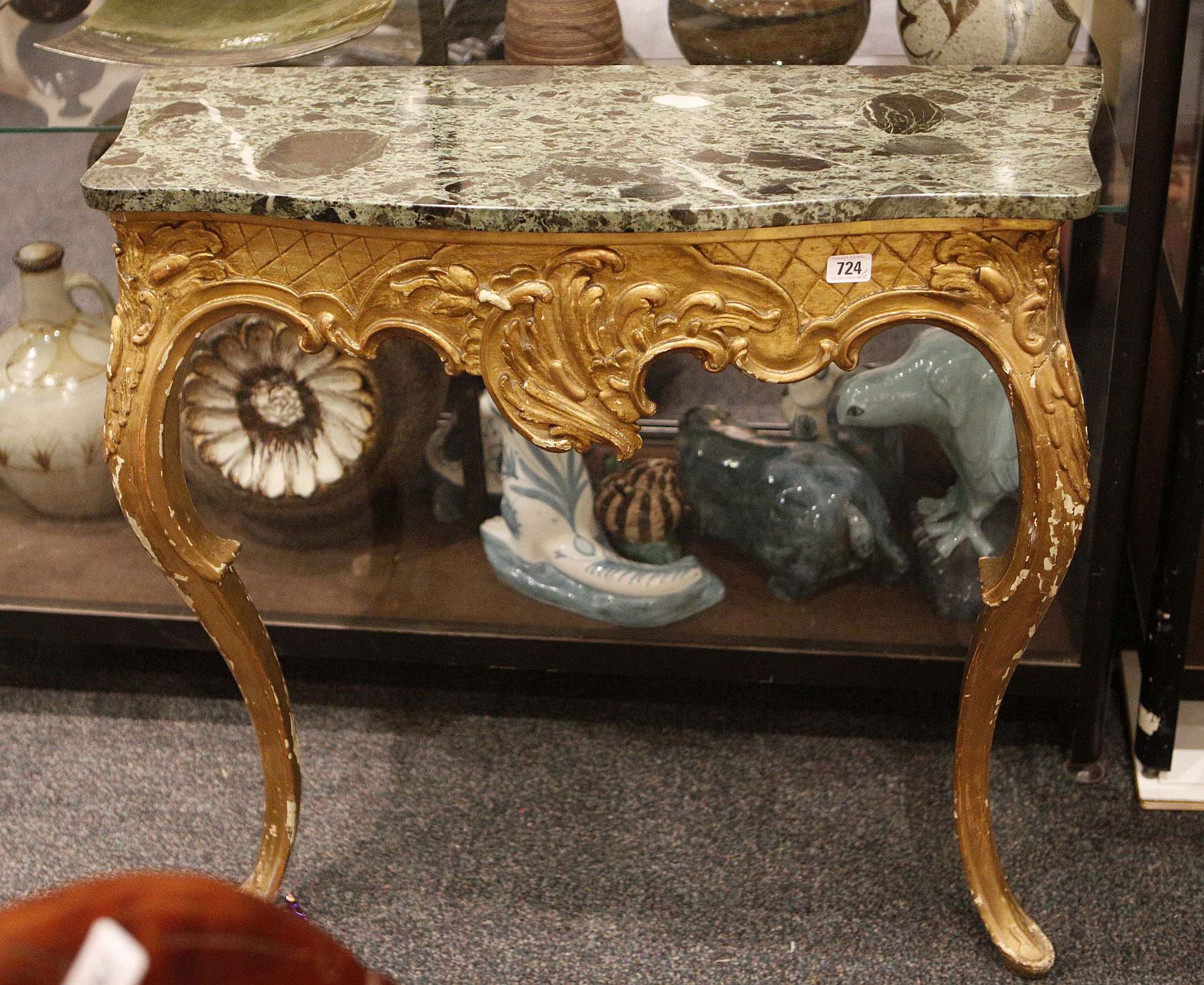 A pair of 19th Century, continental giltwood consu - Image 2 of 2