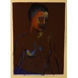 ALISON HARPER (BRITISH b.1964), 'YOUNG WOMAN', 2015, contemporary Scottish, pastel on paper,