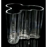 AN ALVAR AALTO 'SAVOY' GLASS VASE, moulded mark un