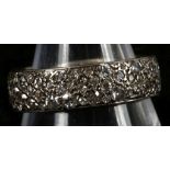 An 18ct white gold and diamond set full eternity ring
