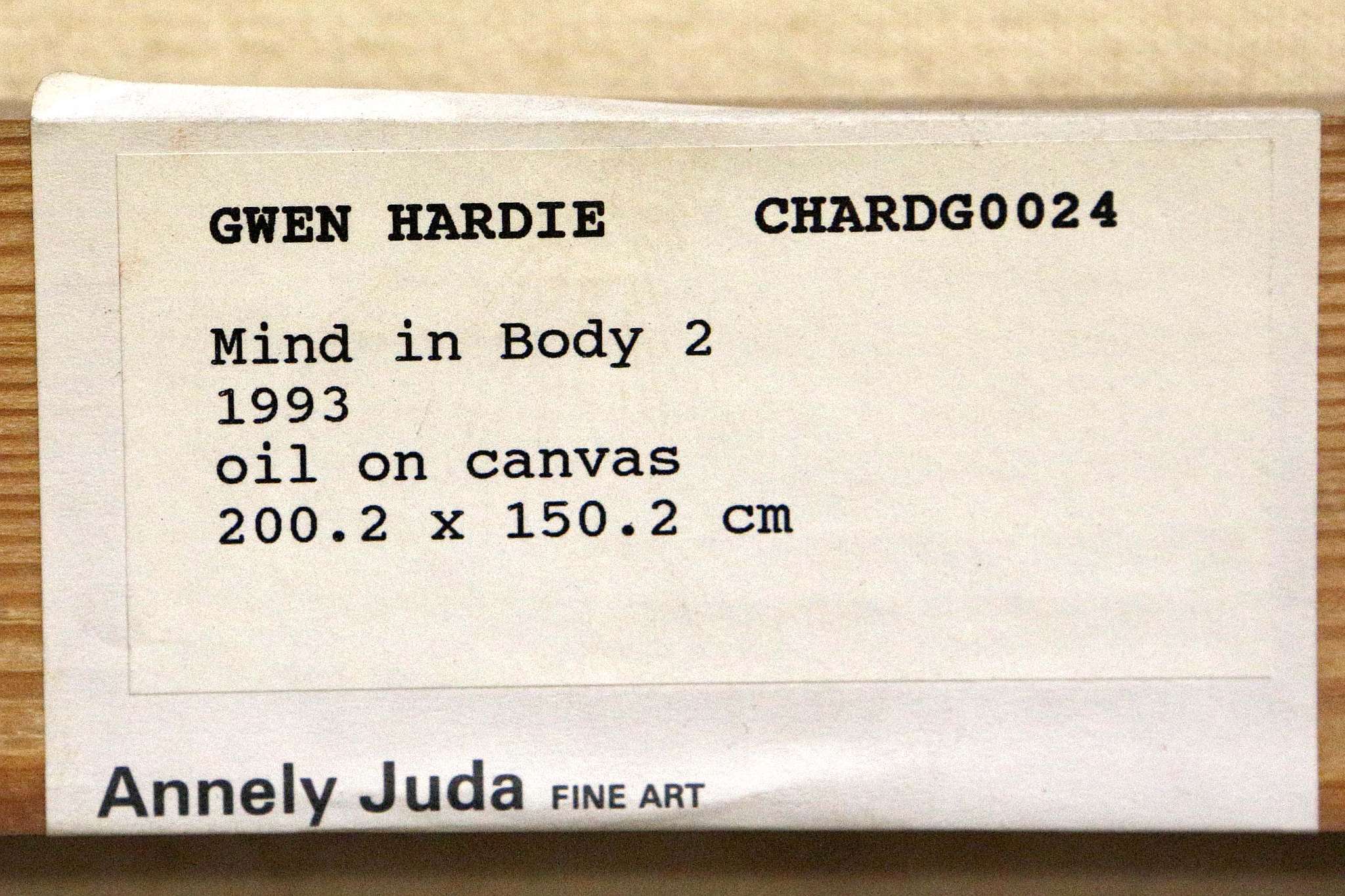 GWEN HARDIE (BRITISH, b.1962), 'MIND IN BODY II', 1993, contemporary Scottish school, oil on canvas, - Image 6 of 6