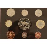 A large collection of G.B. uncirculated coins to include; 2001 year pack Royal Mint UK 2002 proof