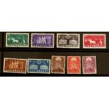 Luxembourg 1951 SG543/48 set of six 80c to 4 francs, United Europe, together with 1957 SG626/28