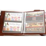 A large collection of presentation packs contained in ten albums, and include 1966 Royal family,