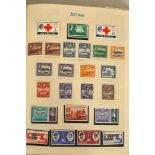 A collection of stamps contained in a loose leaf album relating to G.B. and Commonwealth