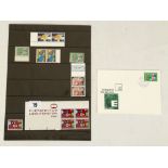Lichtenstein 1960 SG404 Europa honeycomb, two singles Mint NH, SG412 1961, block of four MNH etc (