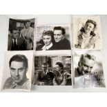 Actors.- A collection of signed and unsigned 10 x 8'' black and white photographs. Signed