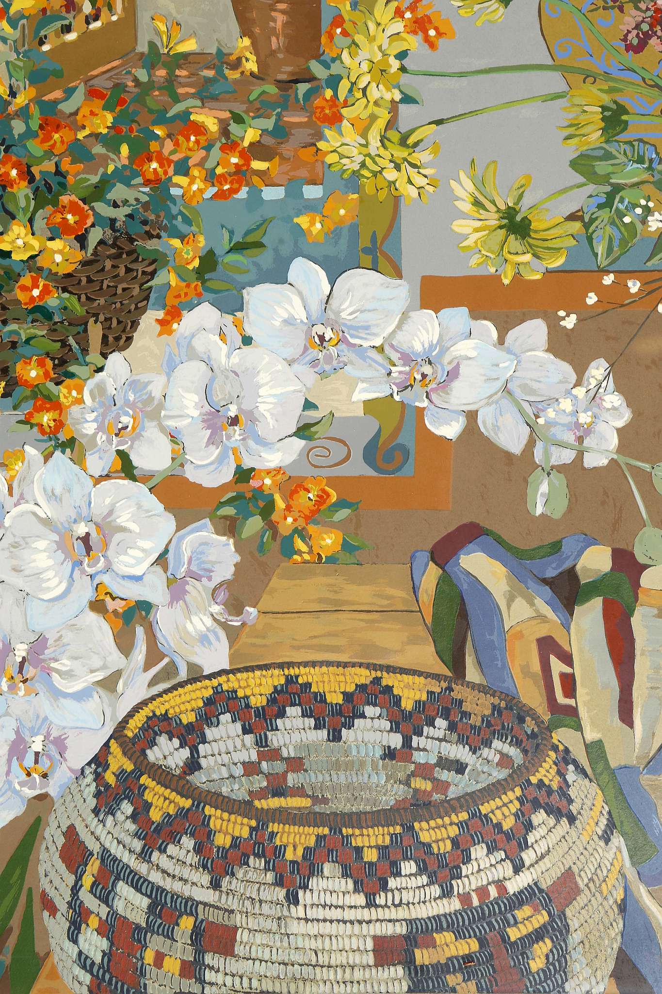 John Powell, b.1930 American, 'Flowers, Fruits and - Image 4 of 8