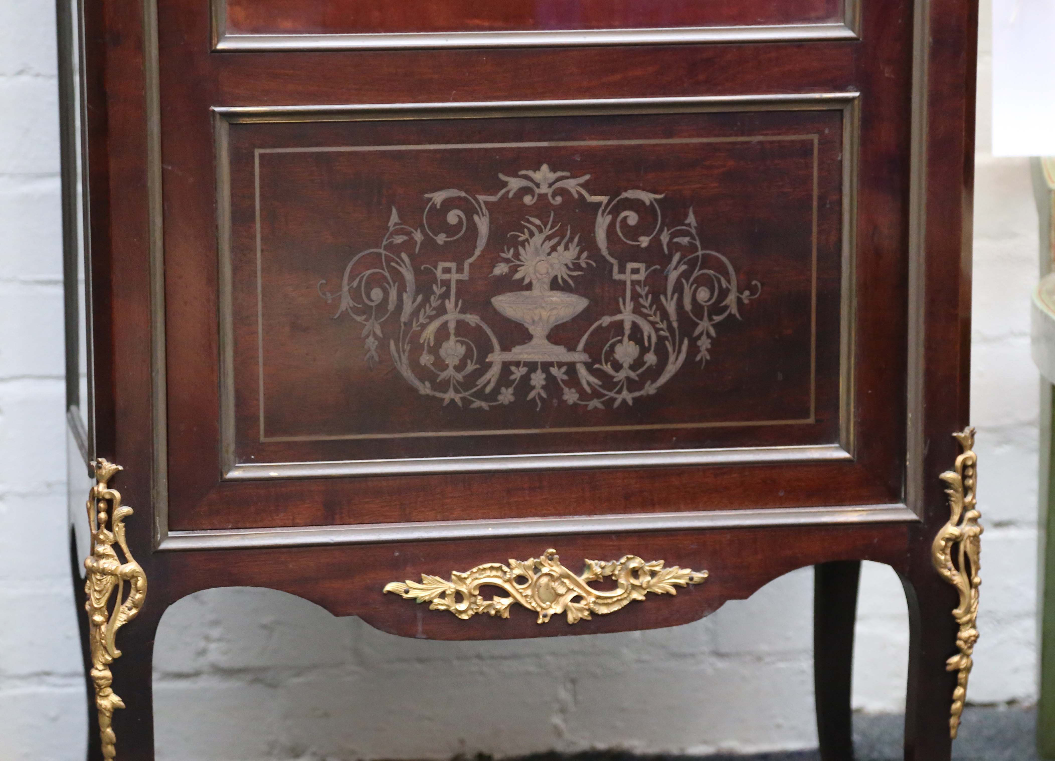 A Louis XVI style, marble topped and gilt metal mo - Image 2 of 3