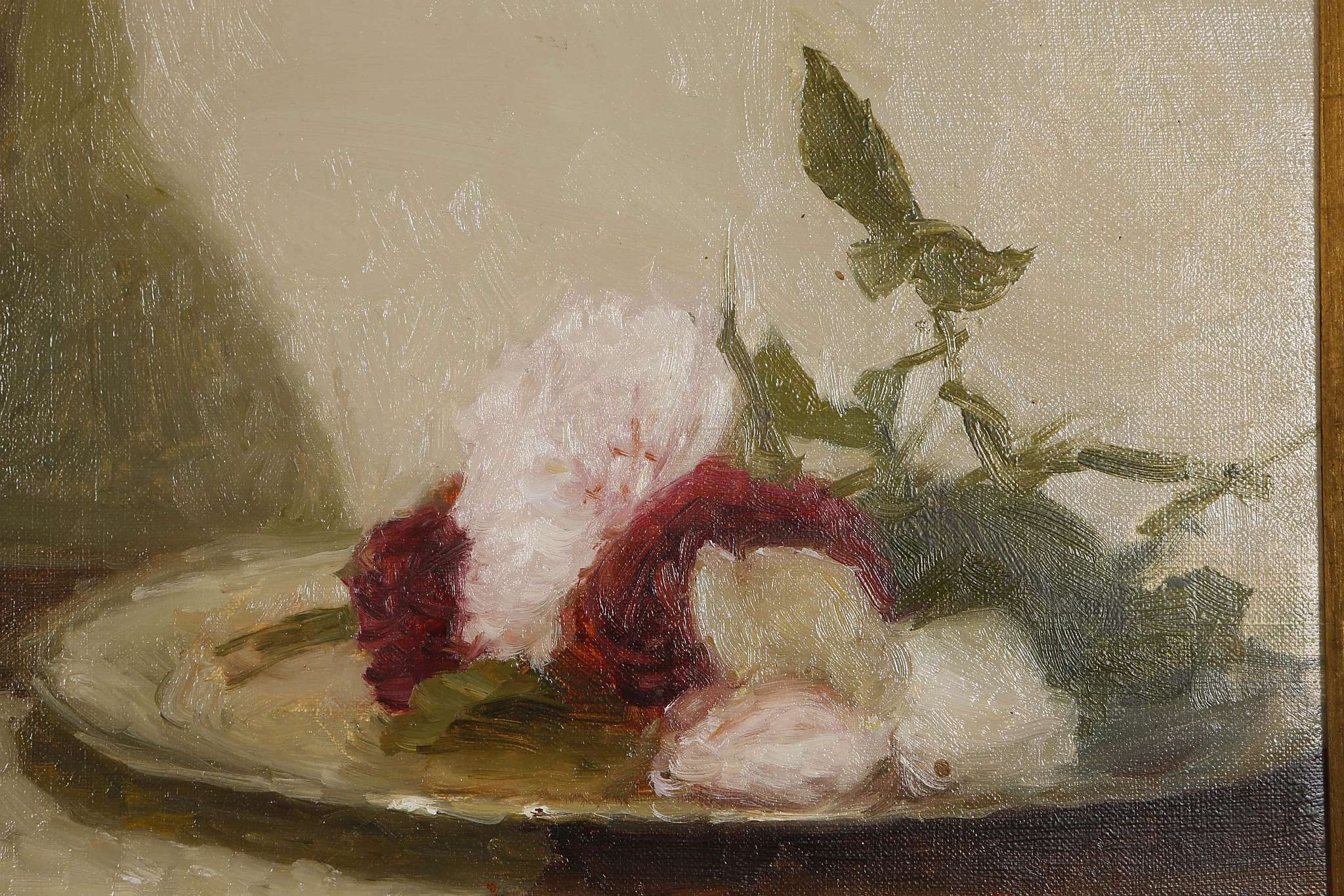 Paul Raymond Seaton, b.1953, 'White and Pink Roses - Image 3 of 6