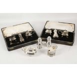 Early 20th Century, silver sugar castor, two boxed