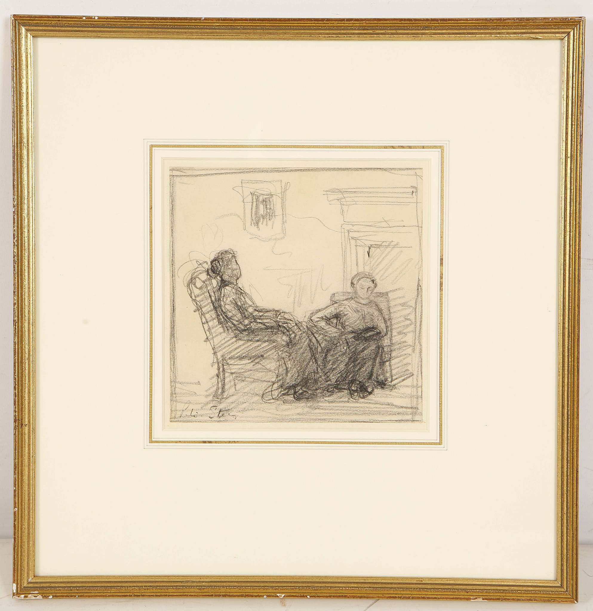 Philip Wilson Steer 1860-1942, pencil sketch, two