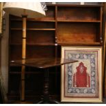 A Victorian mahogany open bookcase, 144 x 30 x 144