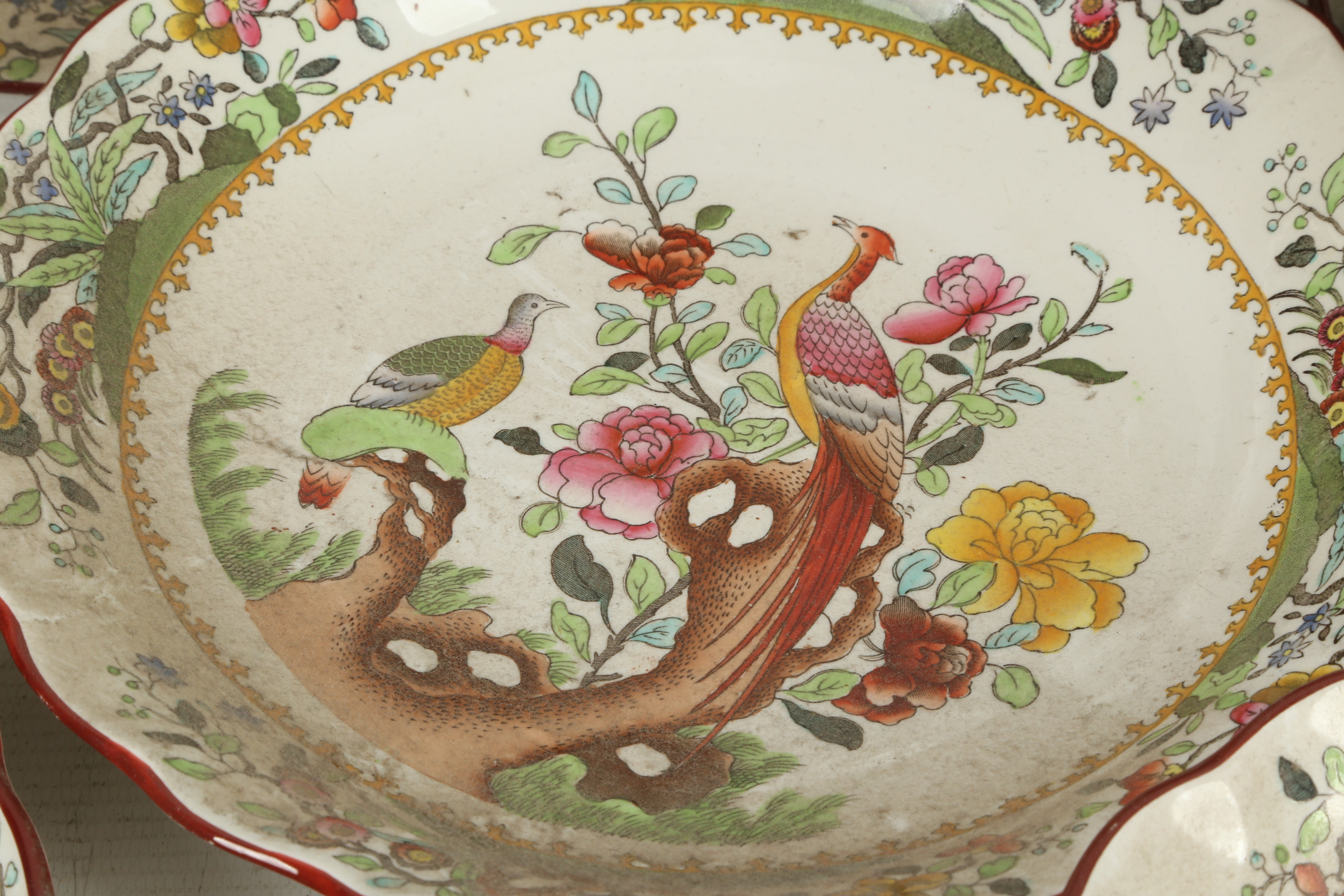 A late Victorian Copeland late Spode dessert servi - Image 3 of 6