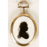 Miers, a gold mounted silhouette of Elizabeth Shep