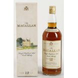 Whisky - Rare Macallan 1980s 12year old 1 ltr